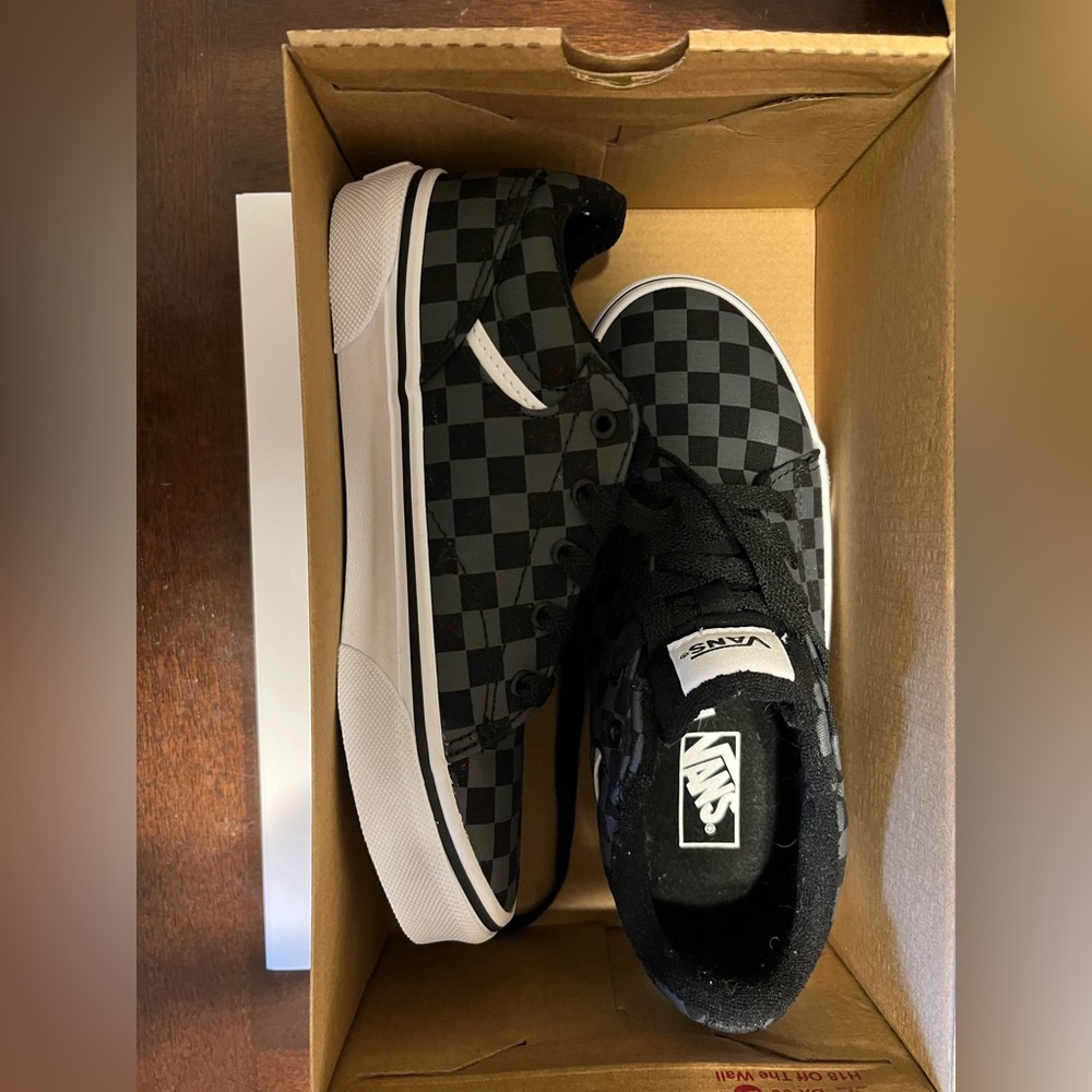 Boy’s Vans Black and White Checkered Sneakers